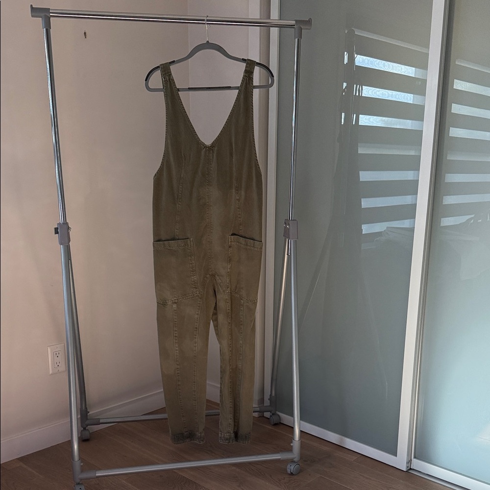 Olive Green Overalls